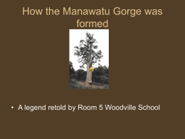 How the Manawatu Gorge was formed title