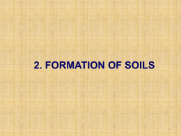 2. Formation of Soils
