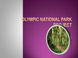 Olympic National Park Project