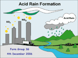 acid rain.