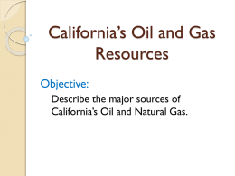 California`s Oil and Gas Resources