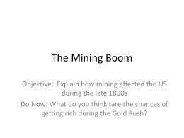 The Mining Boom