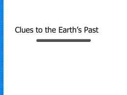 Clues to the Earth`s Past