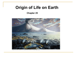 Origin of Life - De Anza College