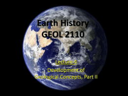 Development of Geological Concepts II