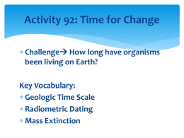 Activity 92: Time for Change