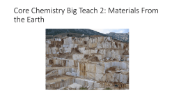 Core Chemistry Big Teach 1: The Atmosphere