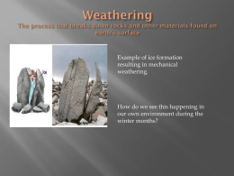 Soil Formation and Rock Weathering