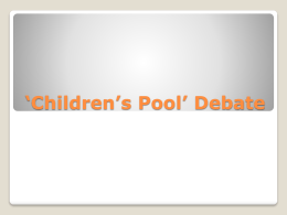 *Children*s Pool* Debate