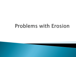 Problems with Erosion