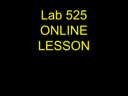 Lab 525
