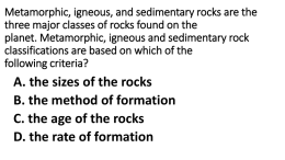 Rock Cycle Review/Study Guide