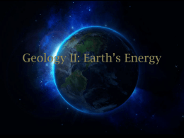 Geology, Earth Energy