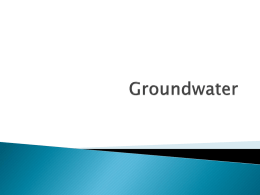 Groundwater PPT - Effingham County Schools