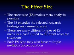 The Effect Size