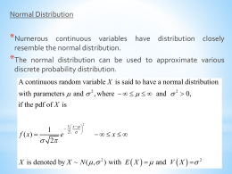 Chapter 3 - Normal Distribution