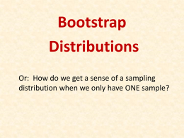 Introduction to Bootstrapping