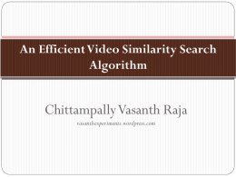 An Efficient Video Similarity Search Algorithm