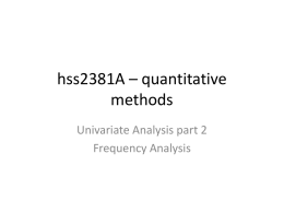 hss2381A – quantitative methods