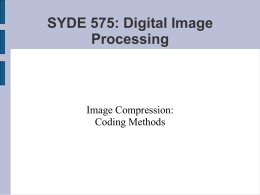 SYDE 475: Digital Image Processing