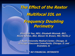 The Effect of the Restor Multifocal IOL on Automated