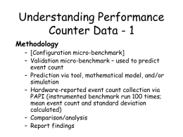 Understanding Performance Counter Data