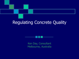 Regulating Concrete Quality