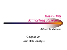 Basic Data Analysis - Villanova University