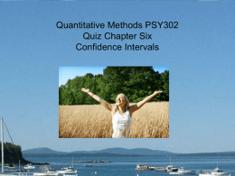 Quiz Chapter Six Categorical Data