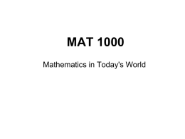 MAT 1000 - Wayne State University
