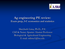 Ag engineering PE review: Exam prep, III.B