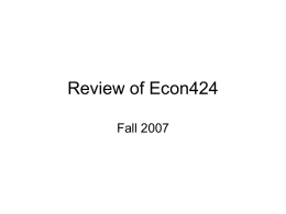 Review of Econ424