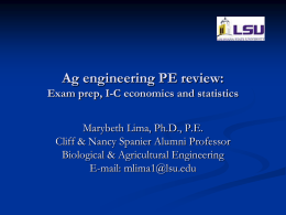Ag engineering PE review