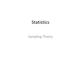 Statistics_sampling_theory