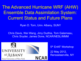 The Advanced Hurricane WRF Ensemble Data Assimilation System
