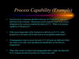 Process Capability (Example)