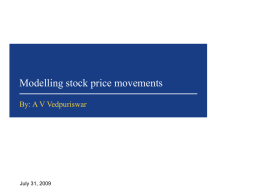Stock Price Modelling