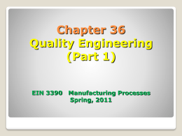 Quality Engineering Part 1(Powerpoint)