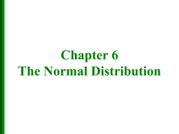 normal distribution - Columbus State University