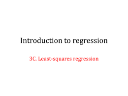 3C Least Squares Regression