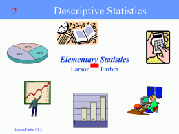 math 3 Descriptive Statistics