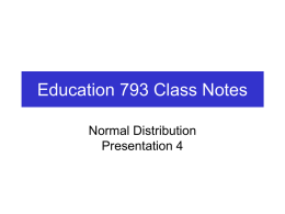 Education 793 Class Notes