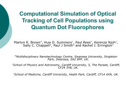 Computational Simulation of Optical Tracking of Cell Populations