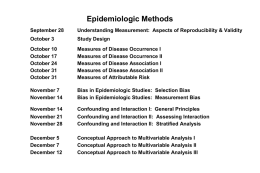 Epidemiologic Methods