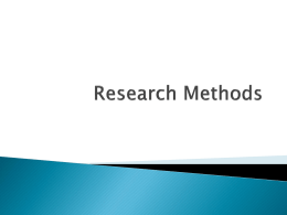 Research Methods - elizabethmarquardt