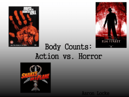 Body Counts in Horror Movies