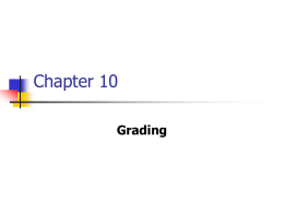 Reasons Not to Grade