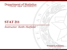 Hatfield.Topic 1 - Department of Statistics
