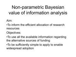 Bayesian value of information analysis [VoI analysis]