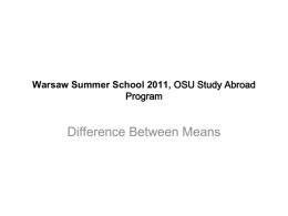 Warsaw Summer School 2011, OSU Study Abroad Program